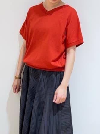 あやさんの「UNTITLED｜【セットアップ可/後ろウエストゴム】シアーチェックスカート」を使ったコーディネート