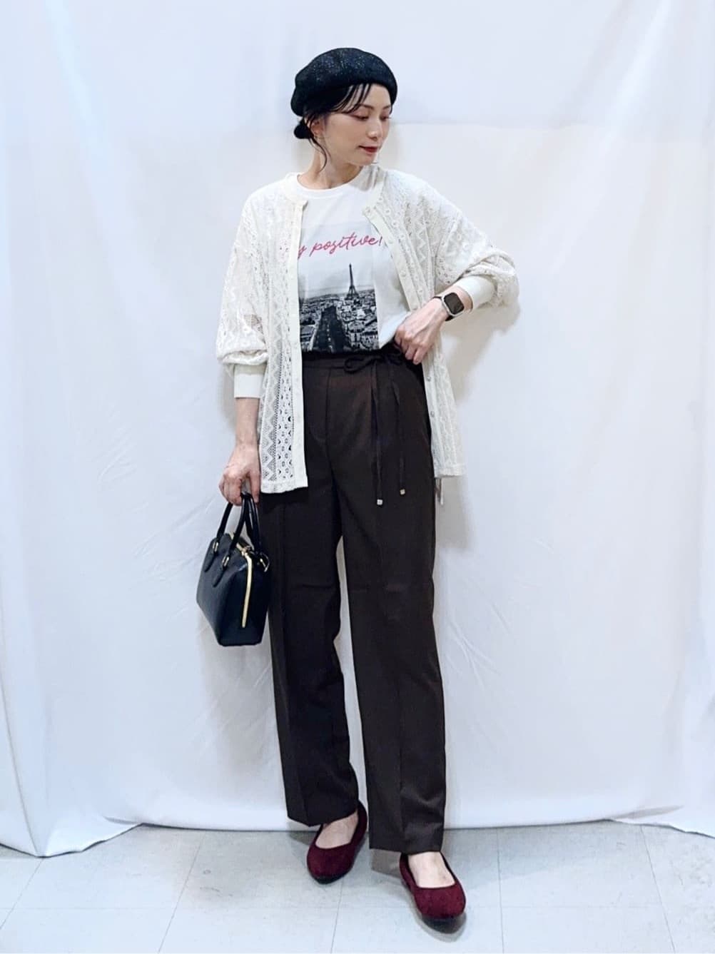 𝐇𝐢𝐫𝐨𝐦𝐢さんの「SHOO･LA･RUE｜【S-LL/ひんやり/UV】選べる6柄でそれぞれ欲しくなる プリントTシャツ」を使ったコーディネート