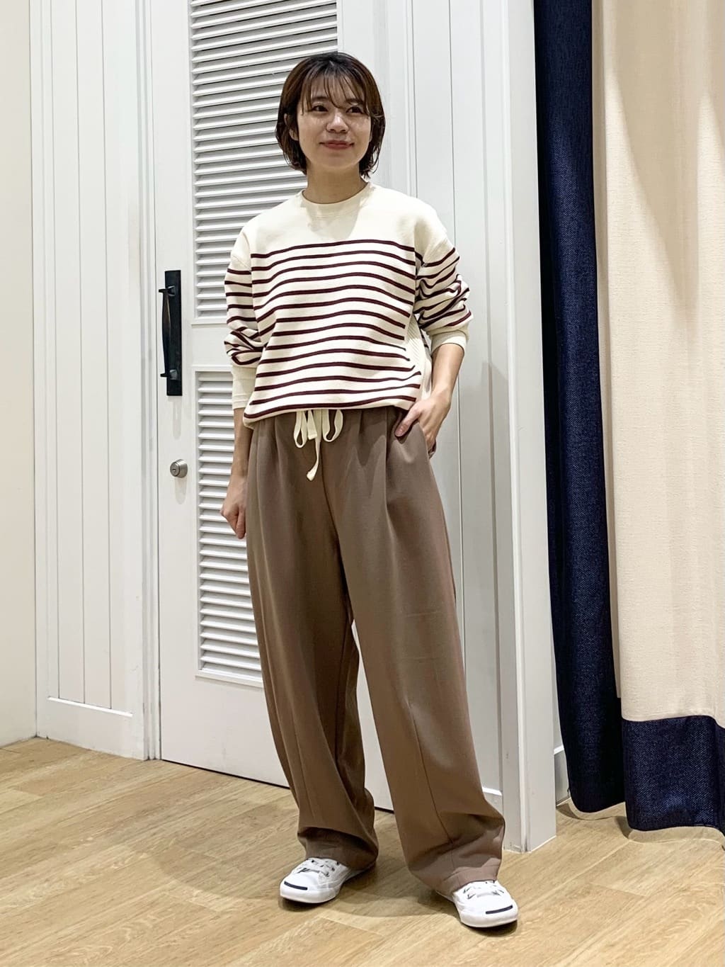 IMARIさんの「Dessin｜【ユニセックス／洗える】コットンカシミヤブレンドセーター」を使ったコーディネート
