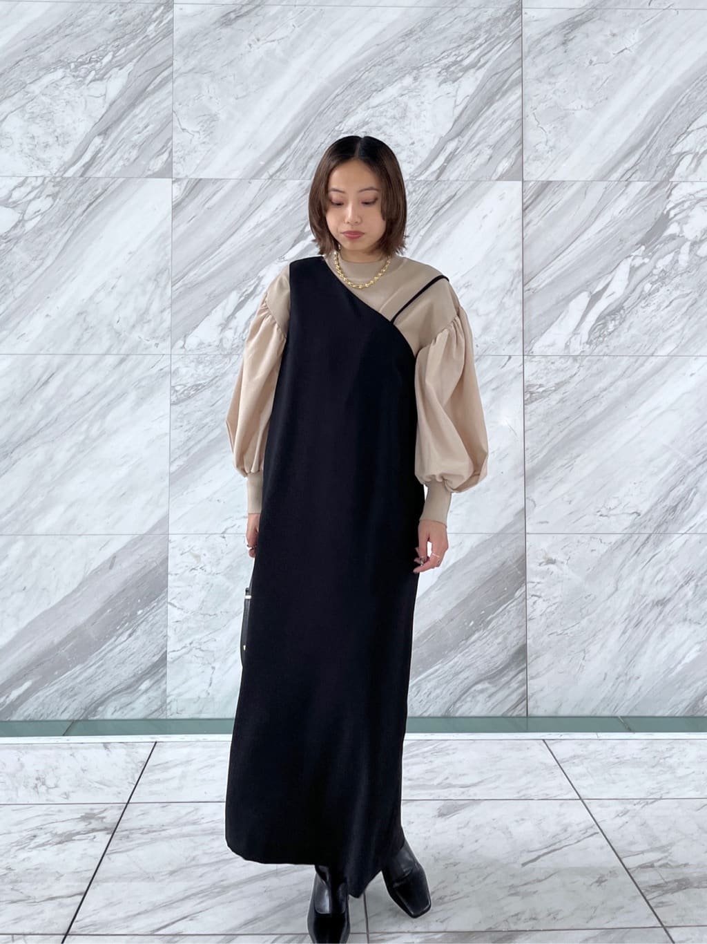 Harukaさんの「INDIVI｜【MILLELA FIRENZE】ショルダームーンバッグ」を使ったコーディネート