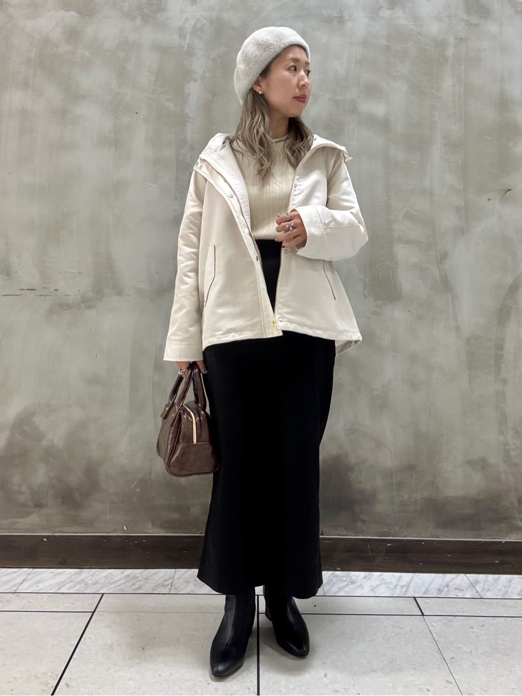 minaさんの「grove｜【名品アウター/3WAY・はっ水】ボアライナー付マウンテンパーカ」を使ったコーディネート