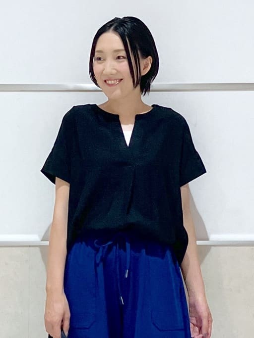 eriko さんの「Dessin｜【セットアップ可】2WAYネックスキッパーブラウス」を使ったコーディネート