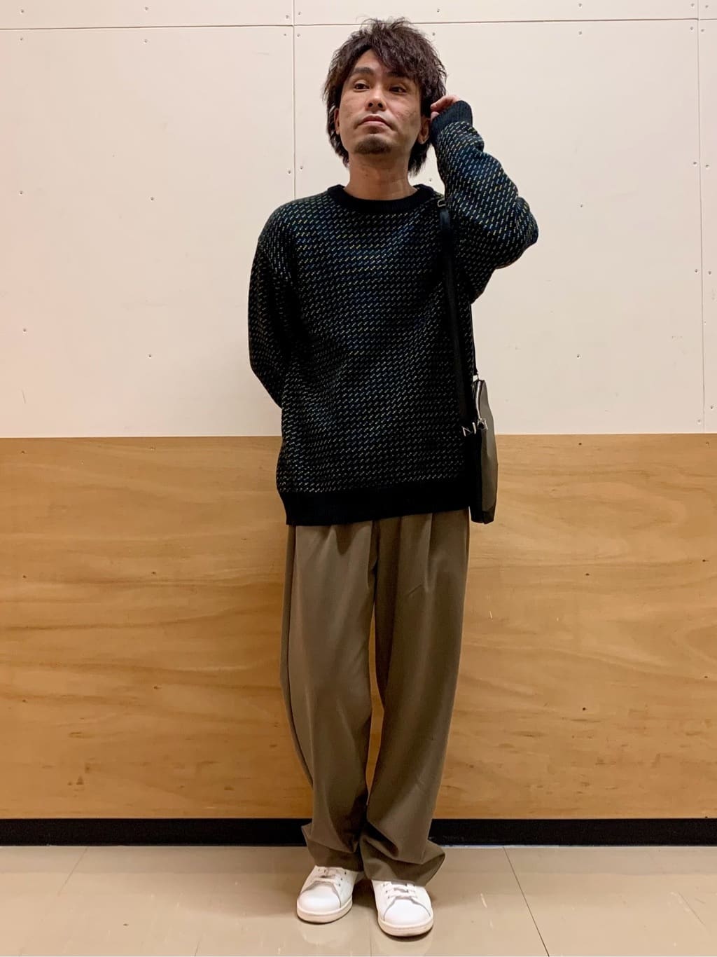 MATUさんの「THE SHOP TK｜バーズアイグラデーションニット 洗濯機OK／ユニセックスでおすすめ！」を使ったコーディネート