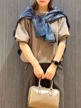 meiさんの「SHOO･LA･RUE｜【洗濯機可/S-LL】程よい抜け感 大人のチェックシャツ」を使ったコーディネート
