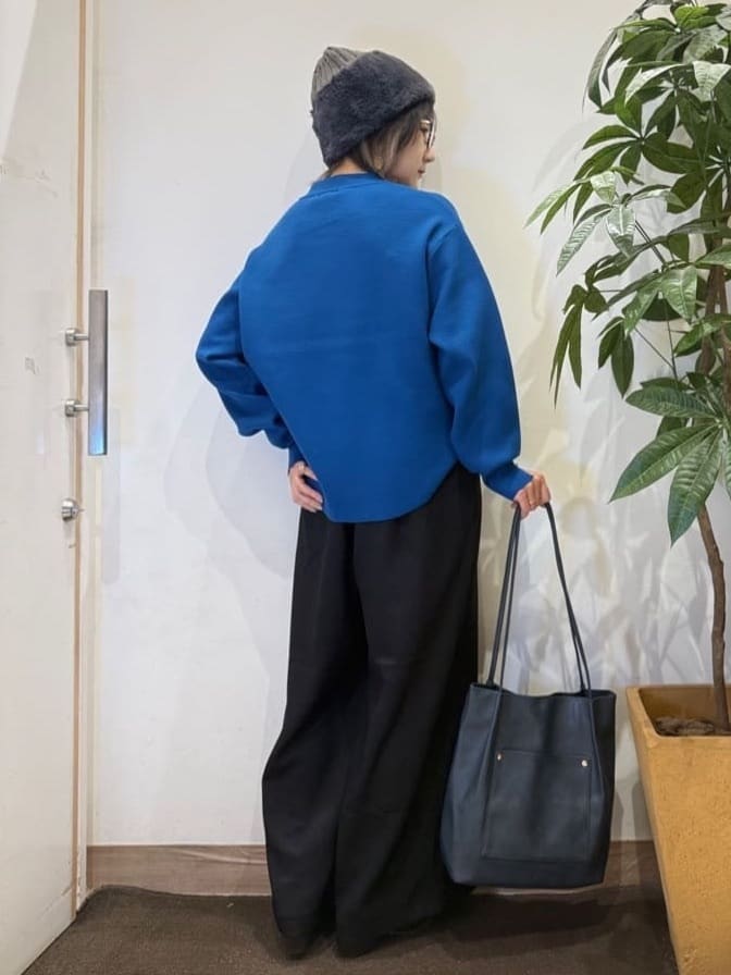 misakiさんの「SHOO･LA･RUE｜【着丈選べる/S-LL】スタイルアップが叶う ベルト付きワイドパンツ」を使ったコーディネート