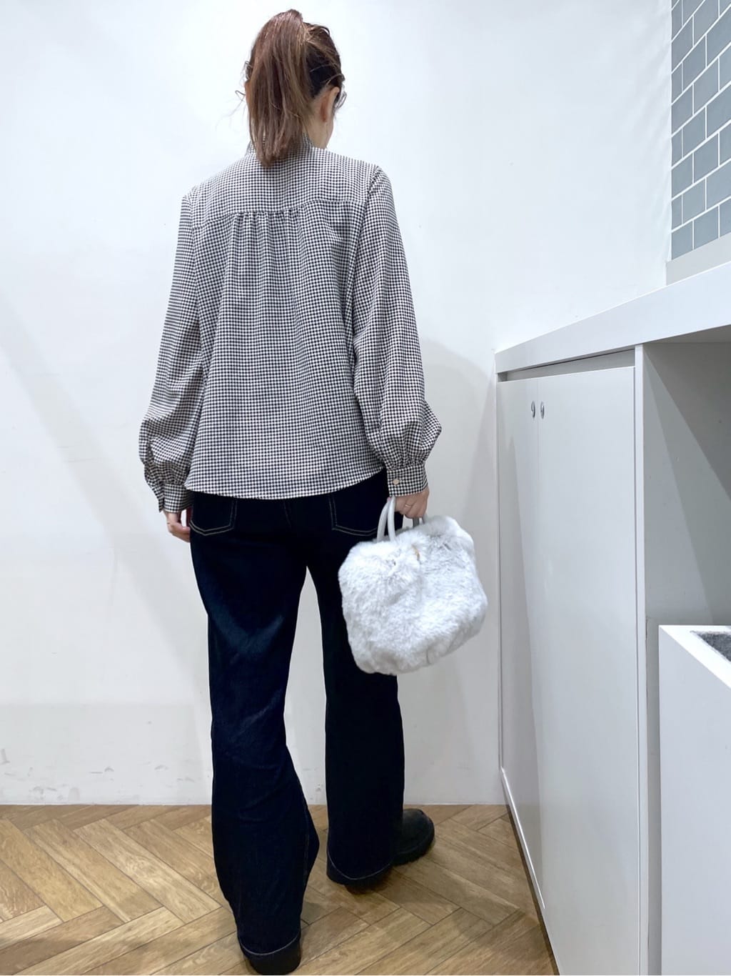 Junさんの「index｜アシンメトリーレイヤードボウタイブラウス【洗濯機OK／イージーアイロン／防シワ】《XS～3L》」を使ったコーディネート