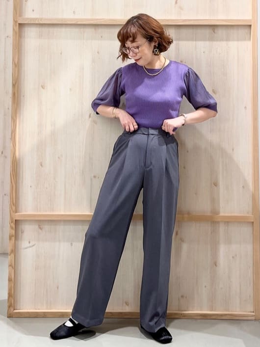 nakoさんの「THE SHOP TK｜ノーカラージレ【セットアップ可/洗濯機OK】」を使ったコーディネート
