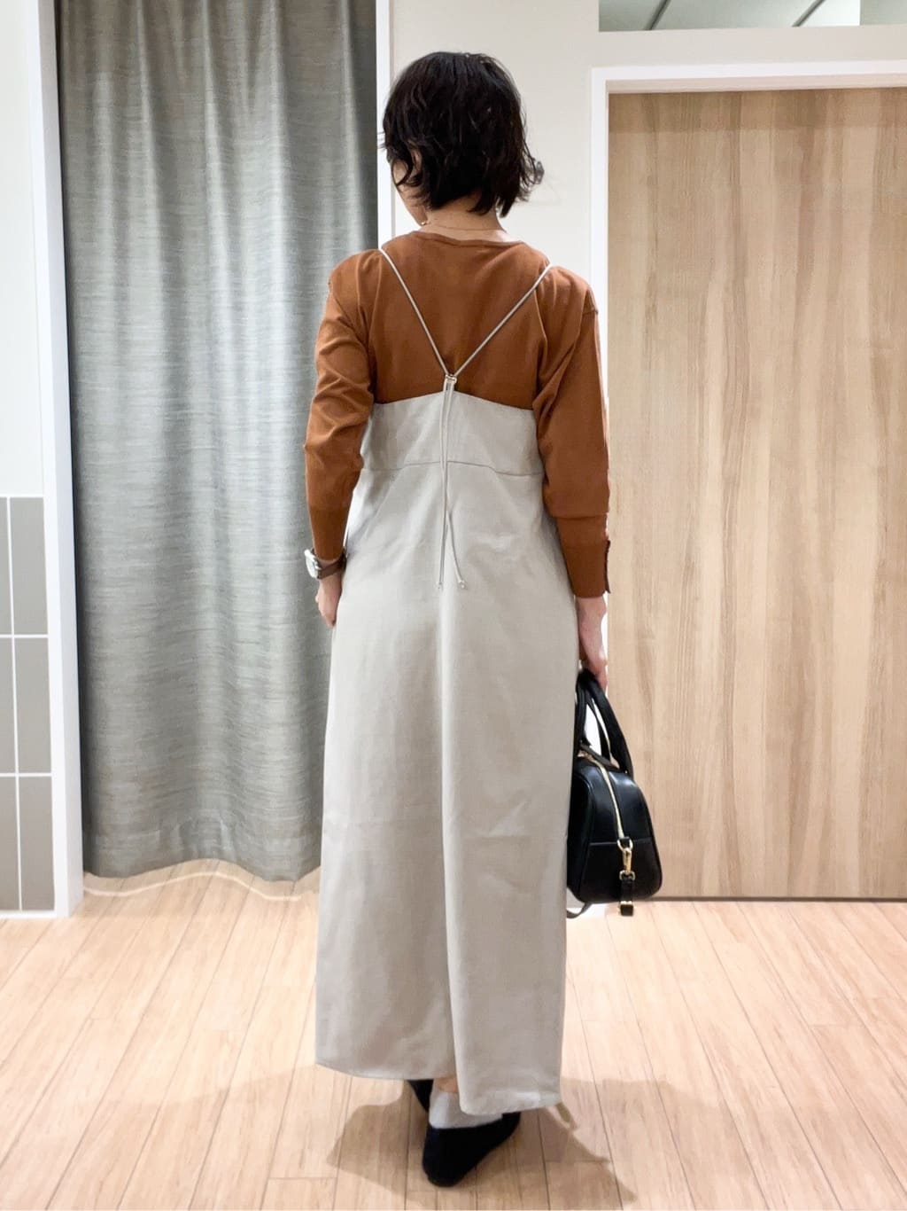 ヨッコさんの「grove｜【カセット服】洗えるAラインキャミワンピース」を使ったコーディネート