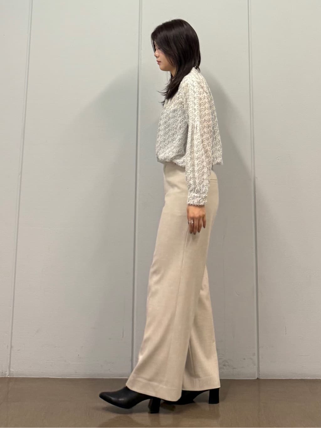 mizukiさんの「INDIVI｜【きれいめ／オフィス／イベント】フェザージャカードブラウス」を使ったコーディネート
