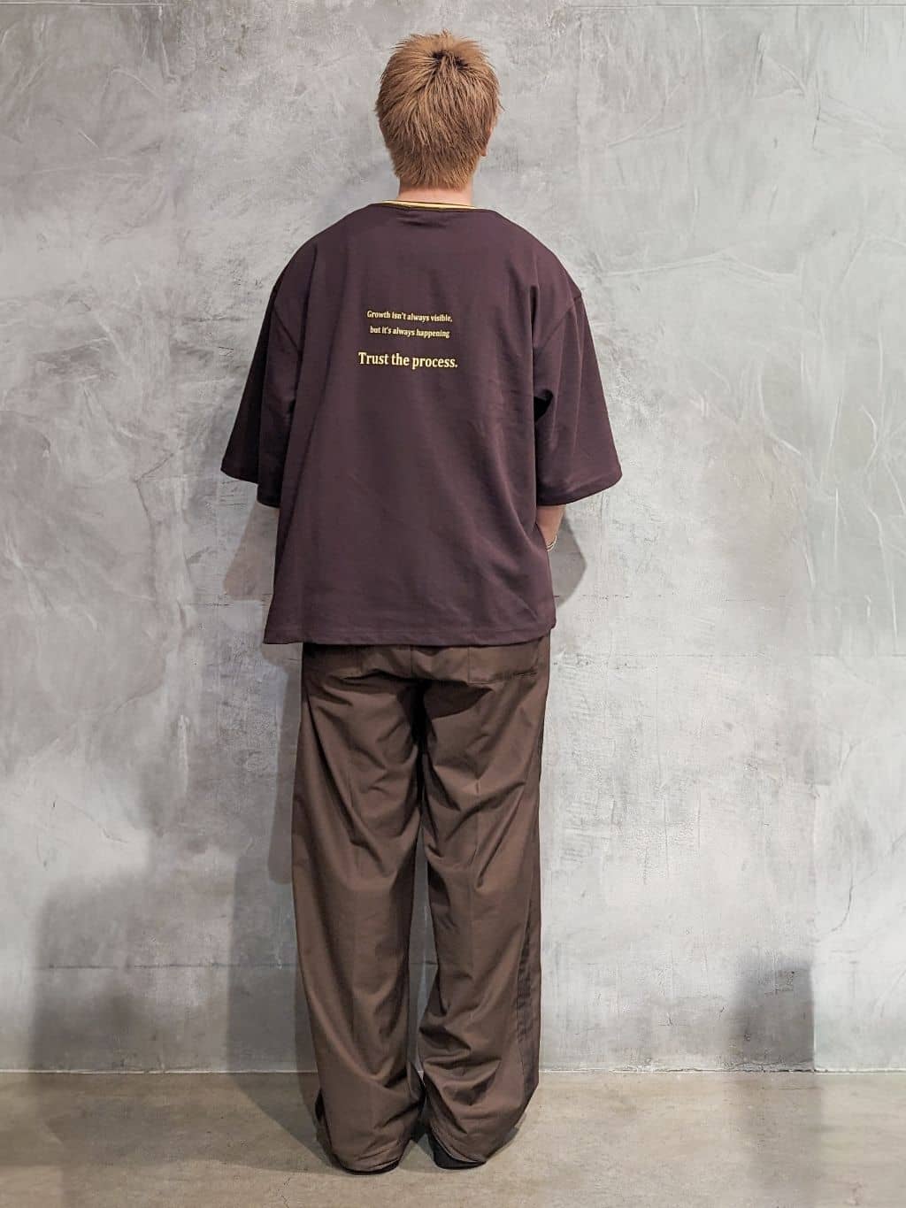 daiさんの「THE SHOP TK｜配色刺繍6分袖Tシャツ 【ビッグシルエット／洗濯機OK】」を使ったコーディネート