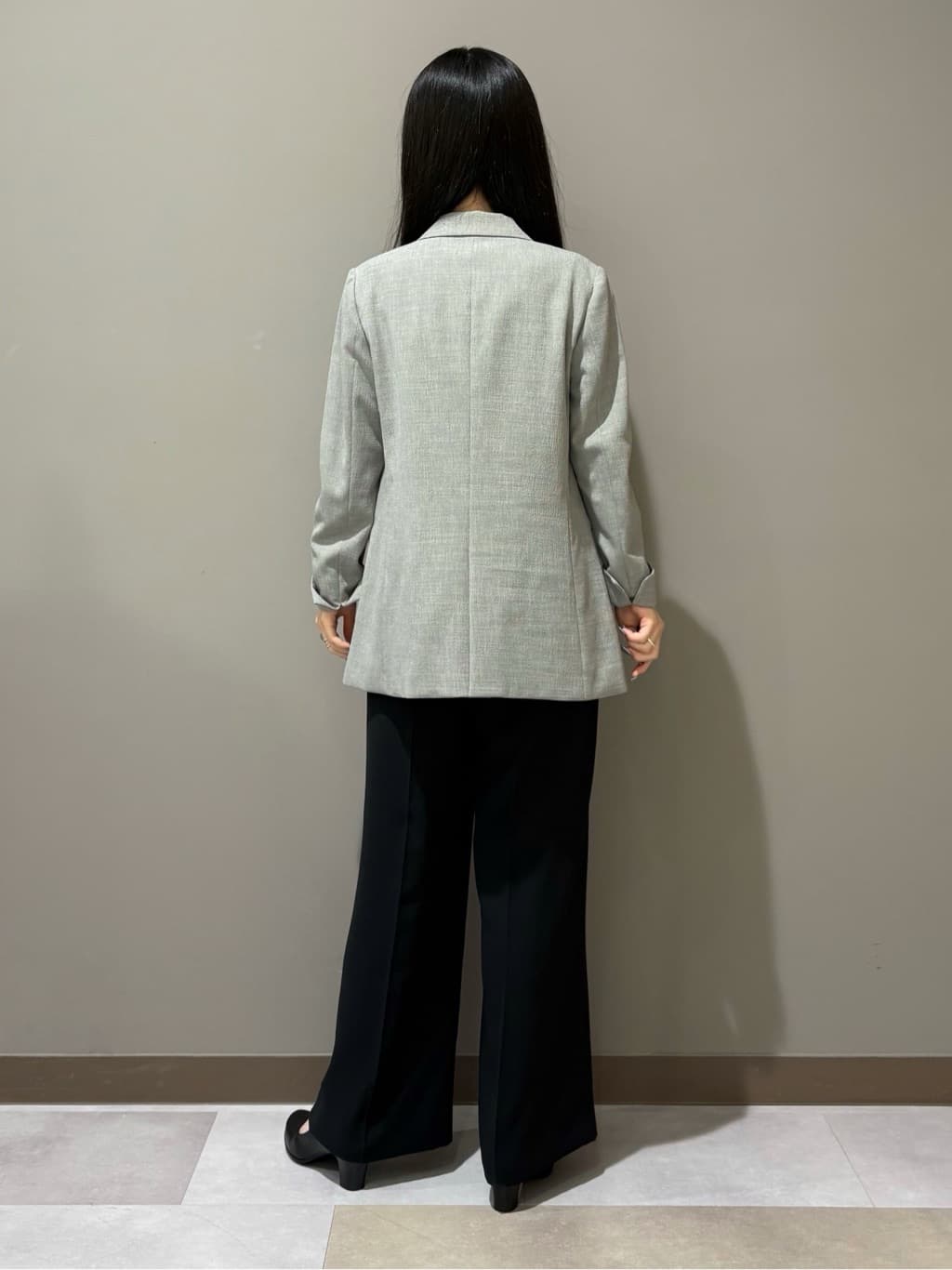 KEIKOさんの「INDIVI｜【洗える／セットアップ可能】凹凸ストレッチ素材ダブルジャケット」を使ったコーディネート