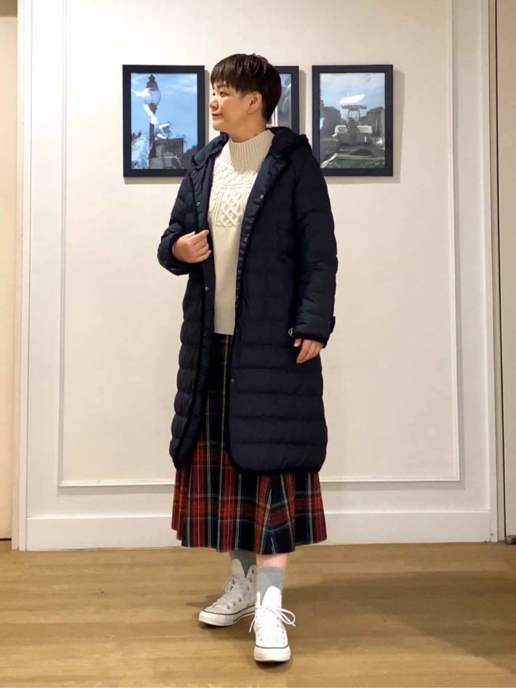 Hiroさんの「Dessin｜【撥水・2WAY】ミュラーダウンコートロング丈」を使ったコーディネート
