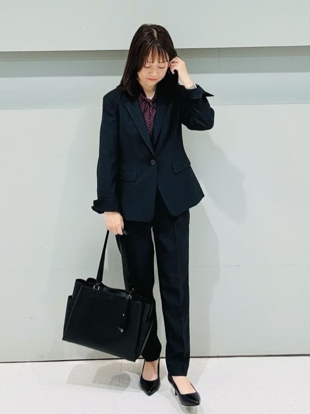 makiさんの「UNTITLED｜【洗える/お仕事スーツ】ドライメランジ テーラードジャケット」を使ったコーディネート