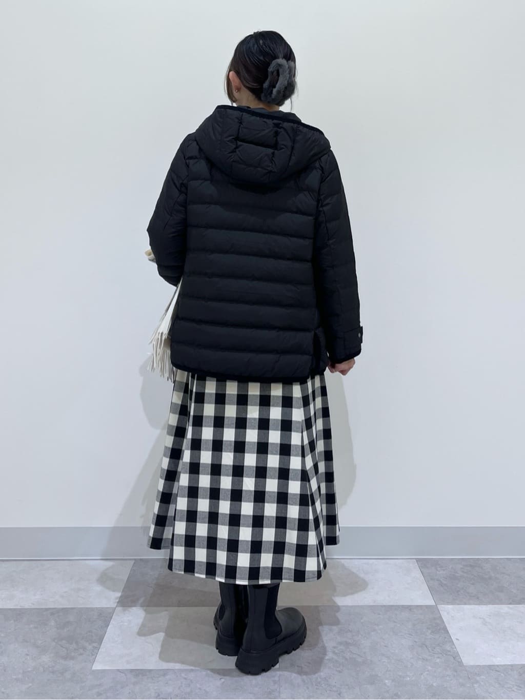 canaさんの「Dessin｜【撥水・2WAY】ミュラーダウンコートミドル丈」を使ったコーディネート