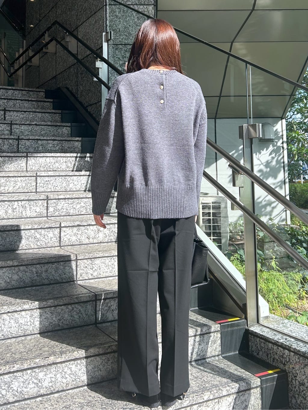 Risaさんの「OPAQUE.CLIP｜ウォームタッチ イージーワイドパンツ【洗濯機洗OK／ストレッチ】≪SS～LL≫」を使ったコーディネート