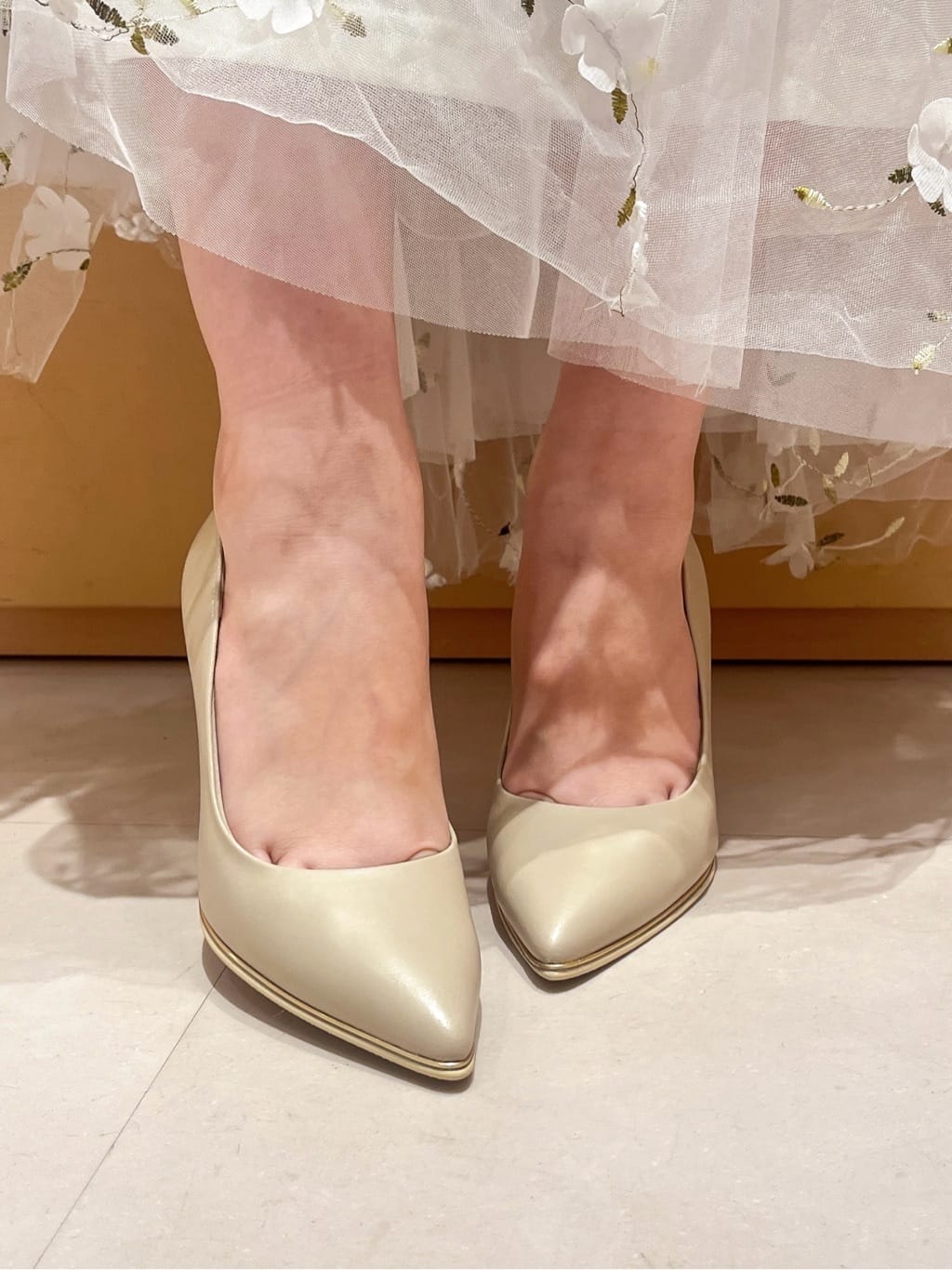 このかさんの「ESPERANZA｜【レイン対応/12時間パンプス】約8.5cm　歩きやすくて疲れにくい」を使ったコーディネート