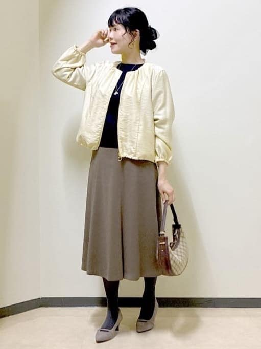  beni_gingerさんの「Reflect｜【選べる8色／スカートにもパンツにも◎】ウール混ボートネックニット」を使ったコーディネート