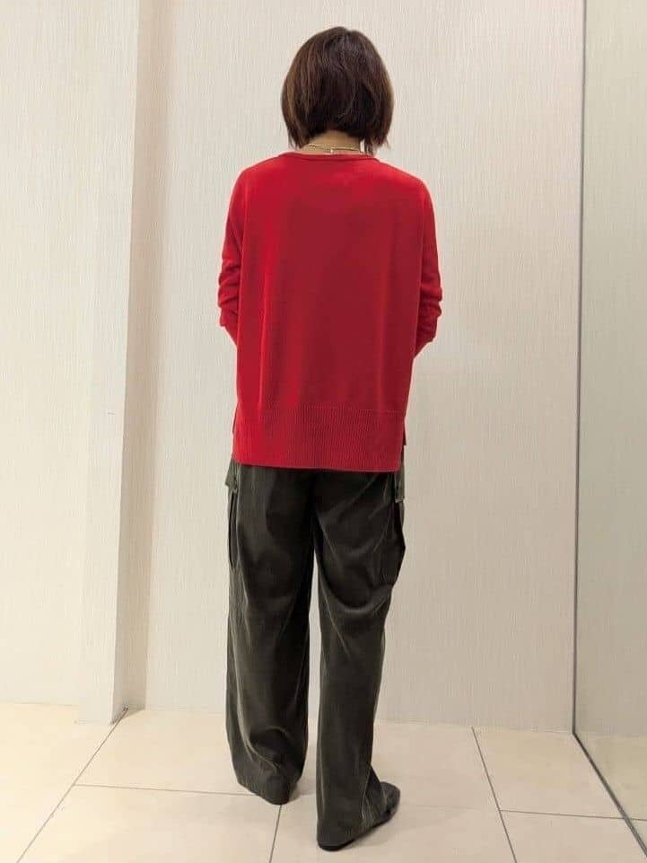 u-macoさんの「UNTITLED｜【8色展開/体型カバー】魅せるタイムレスニット」を使ったコーディネート