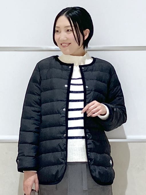 eriko さんの「Dessin｜【撥水・2WAY】ミュラーダウンコートミドル丈」を使ったコーディネート