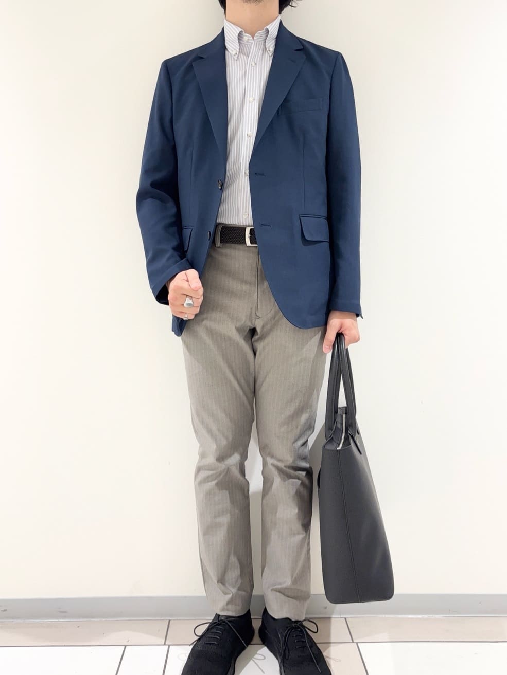 及川さんの「TAKEO KIKUCHI｜【COOL CITY WEAR】アーバンクール ジャケット /接触冷感・吸水速乾」を使ったコーディネート