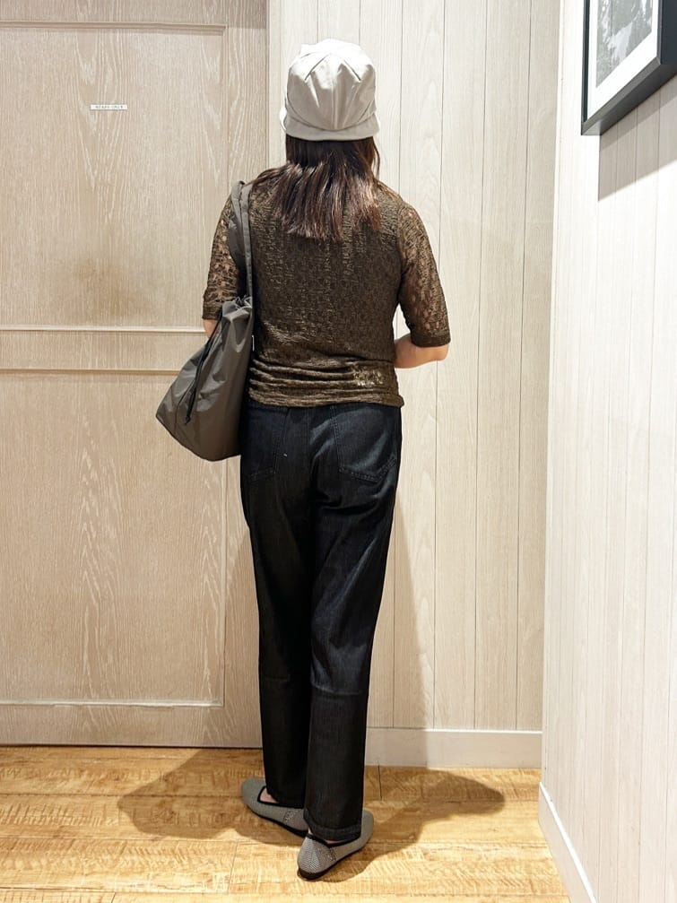 yukaさんの「SHOO･LA･RUE｜【S-LL/5分袖】大人の抜け感 襟付きレーストップス」を使ったコーディネート
