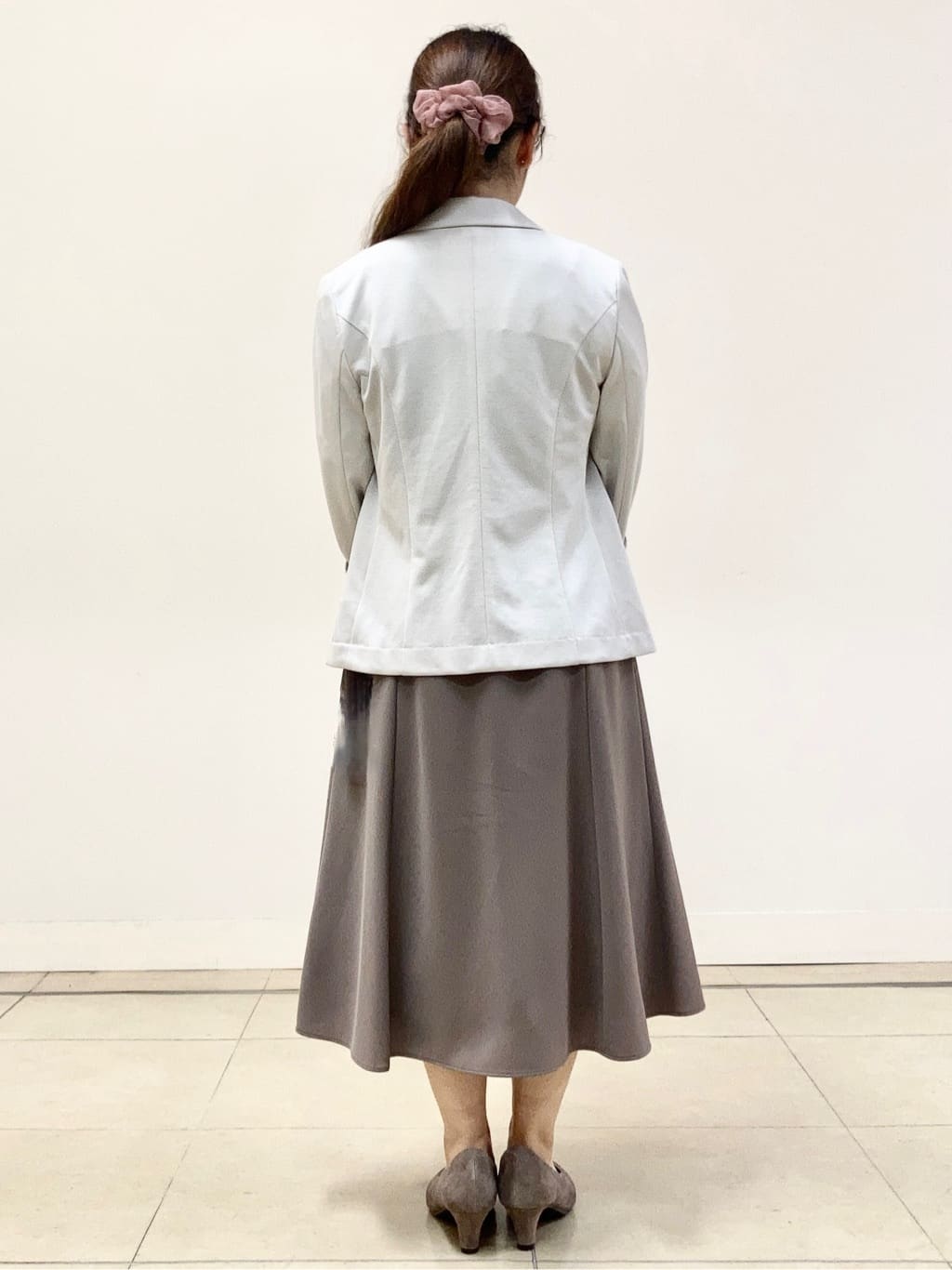 tomominさんの「Reflect｜【WEB先行カラーあり／手洗い可】ジョーゼットスリーブ&times;ニット」を使ったコーディネート