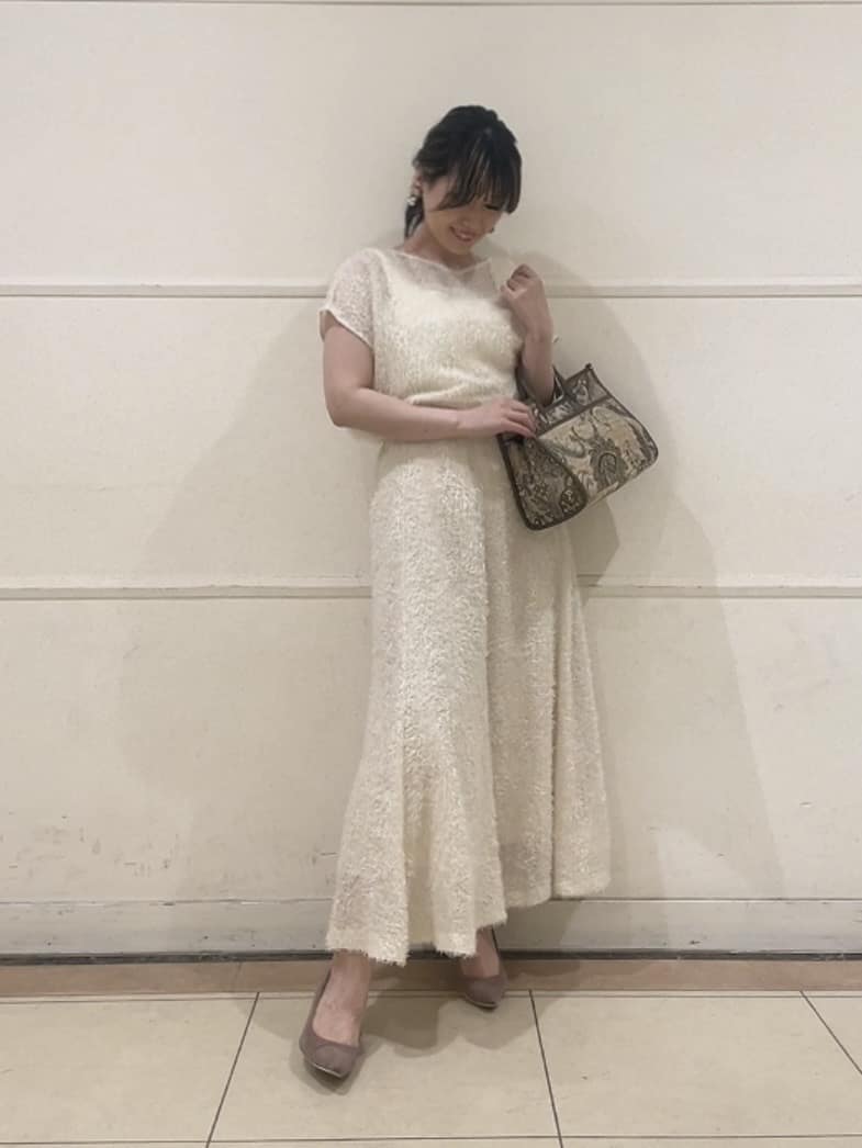 watanabeさんの「UNTITLED｜【セットアップ可/洗える】フェザーフレンチスリーブブラウス」を使ったコーディネート