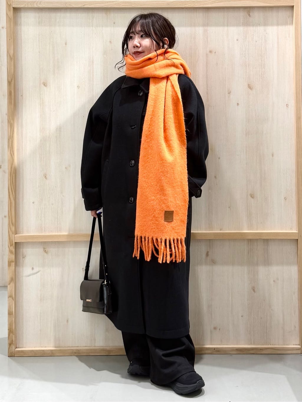 nanaさんの「THE SHOP TK｜ジャージメルトンスタンドカラーコート」を使ったコーディネート