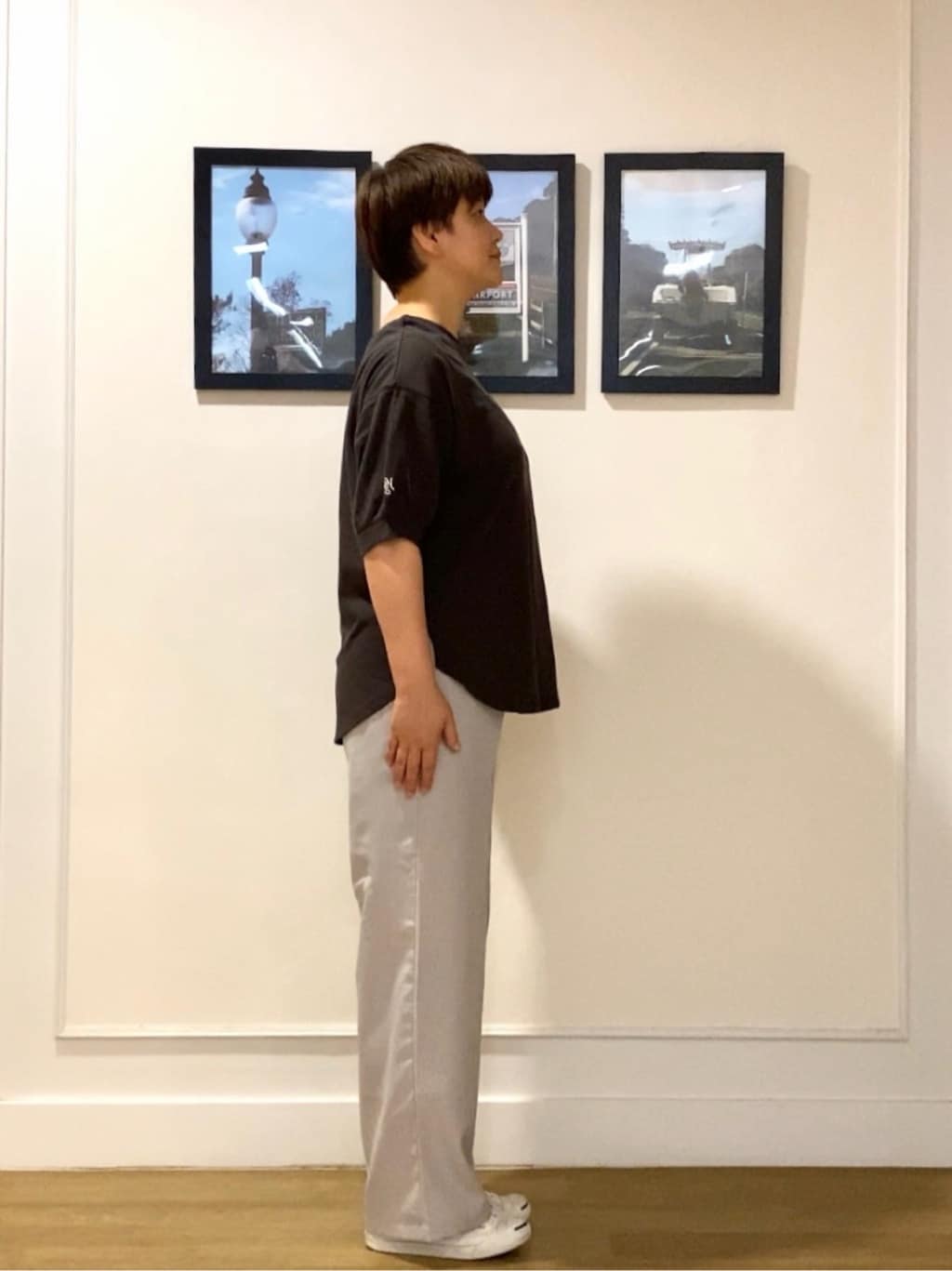 Hiroさんの「Dessin｜【360度可愛い/前後2WAY/洗える】ライトコットンヘンリーカットソー」を使ったコーディネート