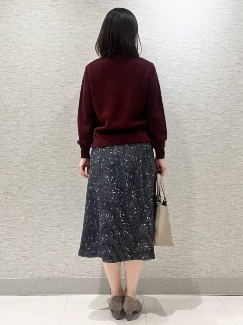 marikoさんの「Reflect｜【ほんのりラメ感◎】ケーブル柄ニット」を使ったコーディネート