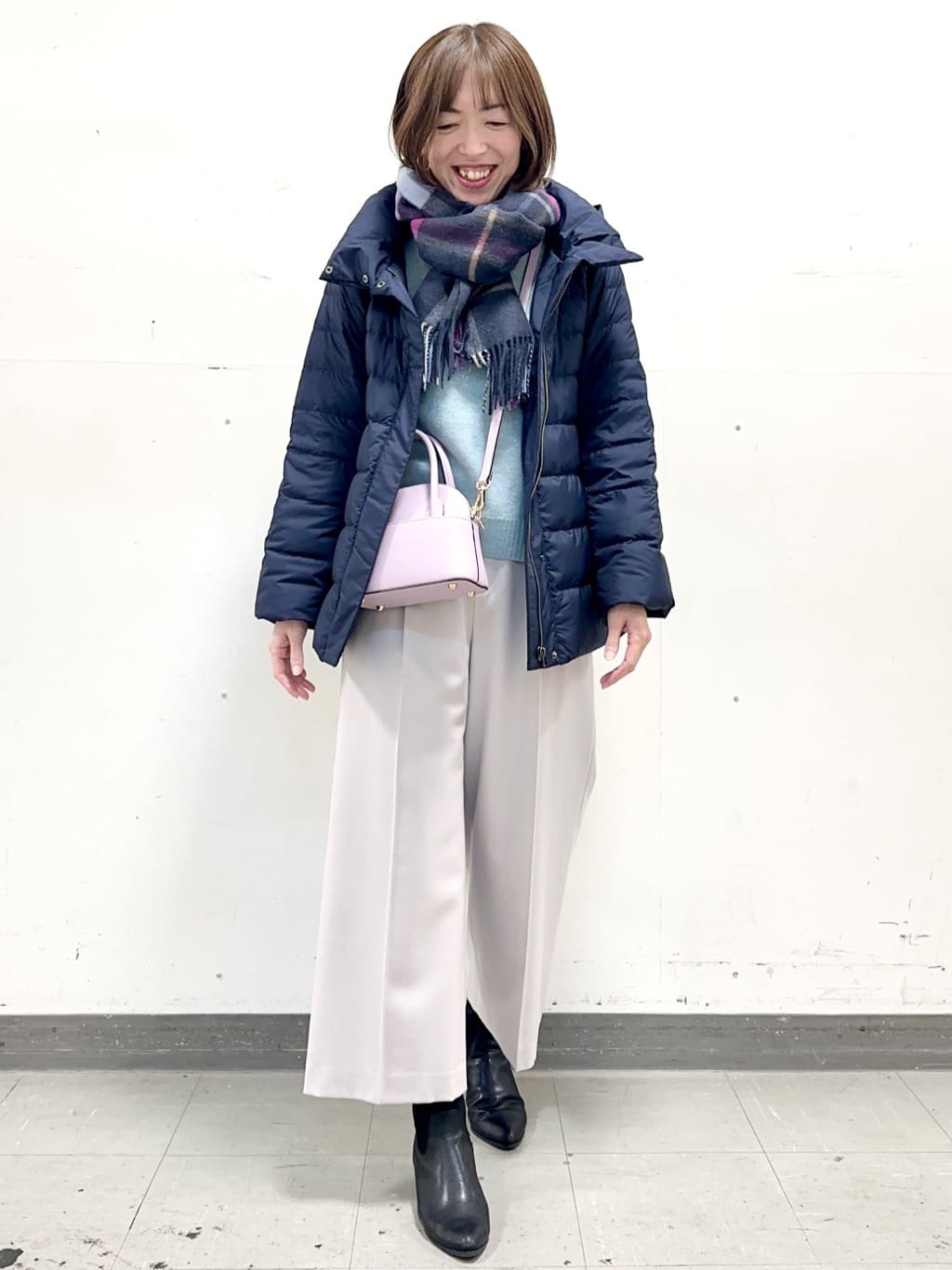 イト子さんの「Reflect｜【SS-4Lサイズ】フーデッドミドルダウンコート」を使ったコーディネート