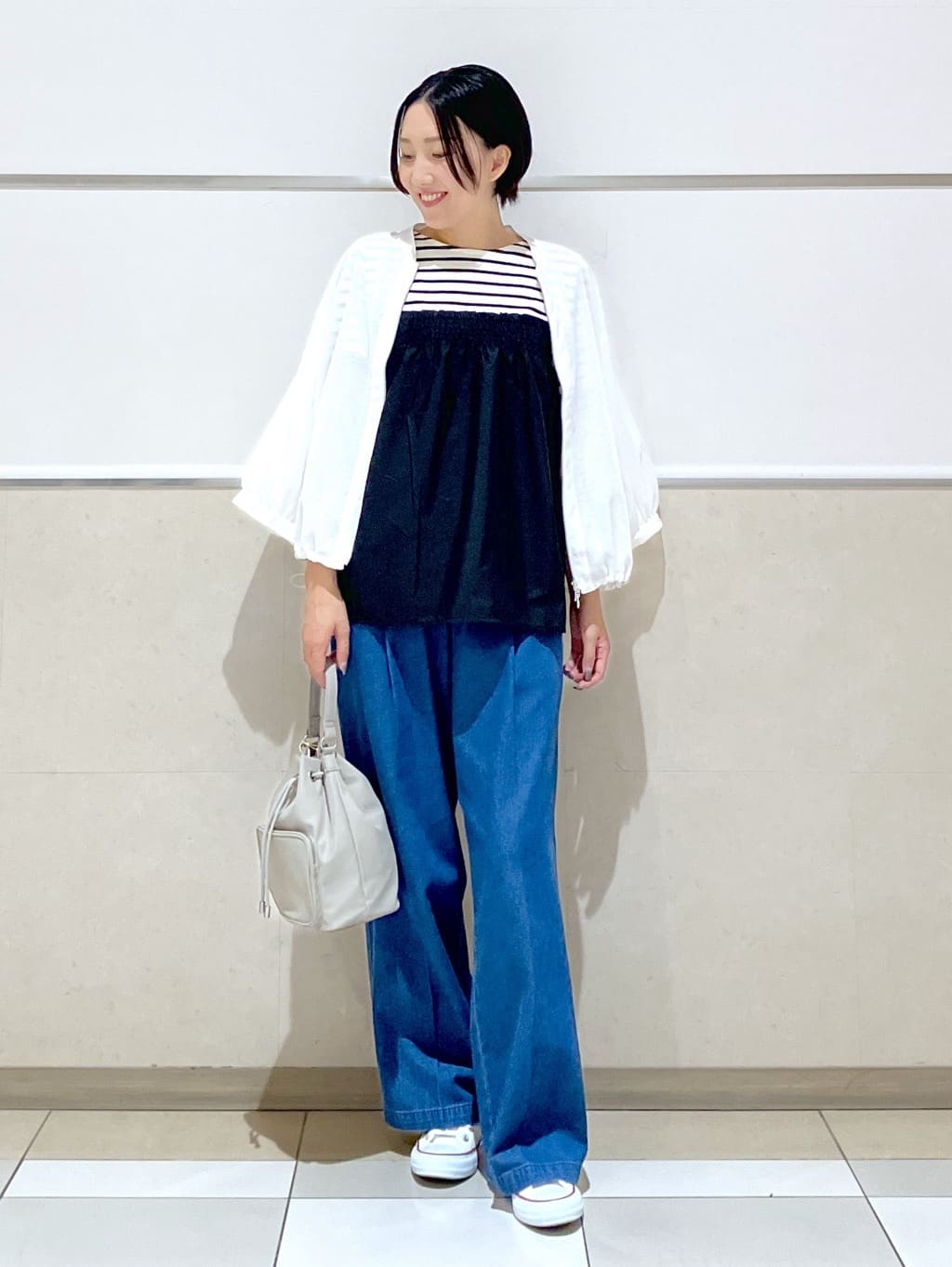 eriko さんの「Dessin｜【洗える】メッシュシアージャケット」を使ったコーディネート