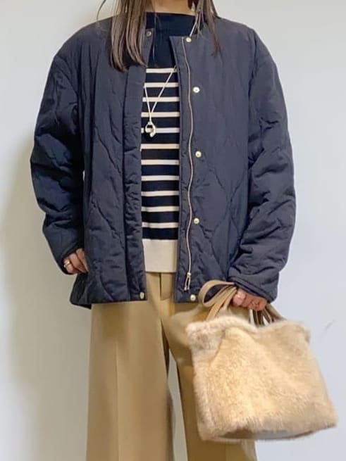 tomoさんの「UNTITLED｜【洗える】モックネックミラノリブニット」を使ったコーディネート