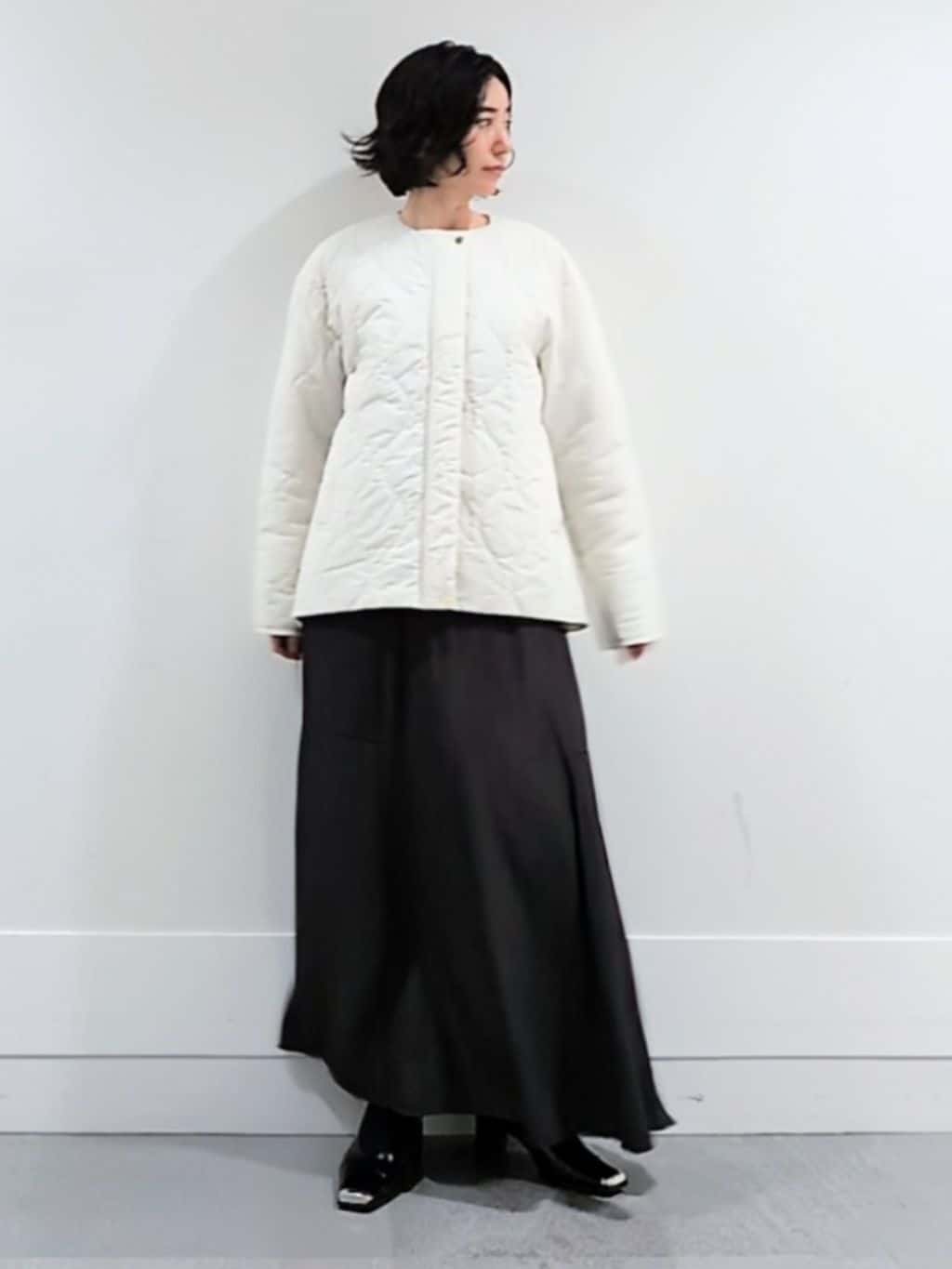 ミズタさんの「UNTITLED｜【アンサンブル可/洗える】ウールミラノリブニット」を使ったコーディネート