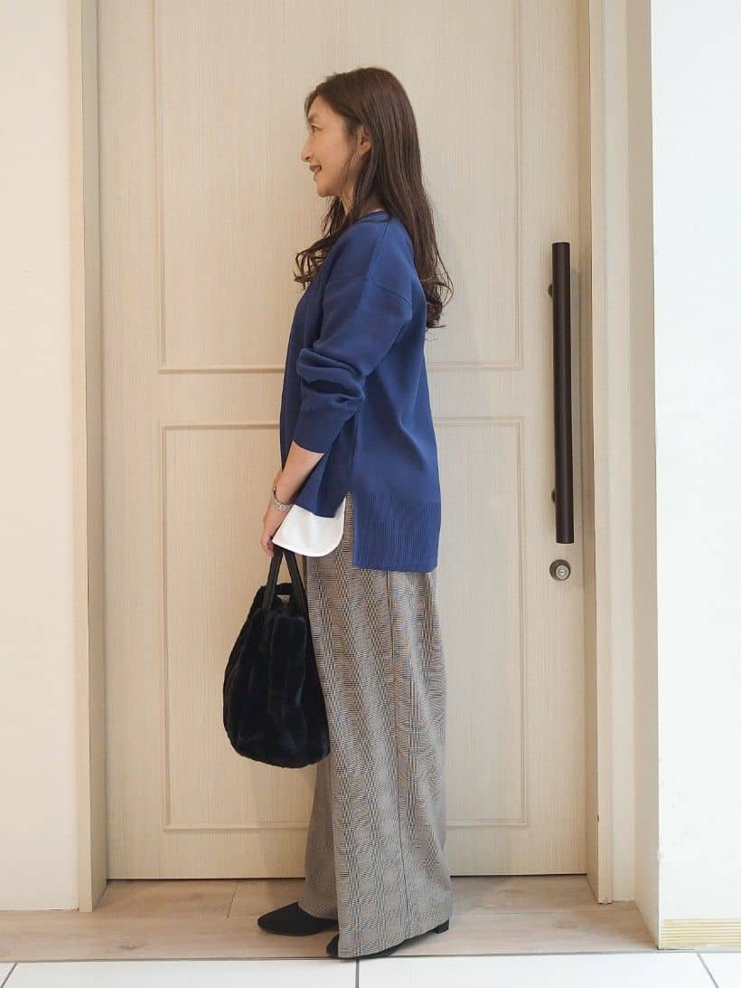 mi-saさんの「SHOO･LA･RUE｜【高レビュー/2WAY】きれい見えで上品な ストライプファートートバッグ」を使ったコーディネート