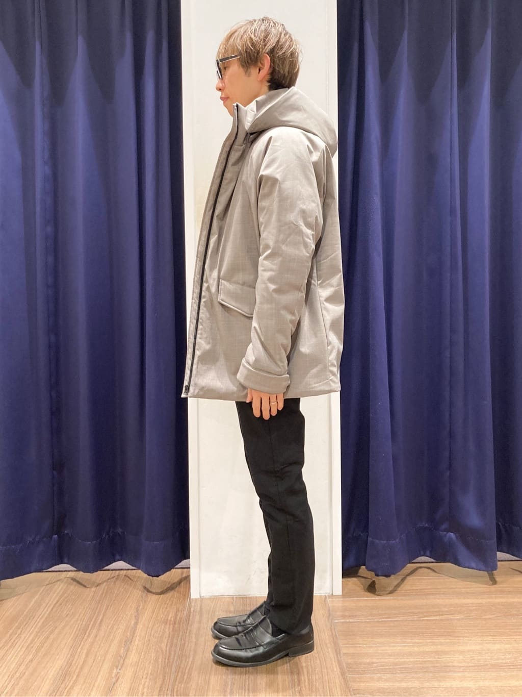 つーじーさんの「THE SHOP TK｜【軽くて、暖かい】SORONA／ソロナ 中綿ブルゾン 防風/軽量/洗濯機OK/フード脱着可」を使ったコーディネート