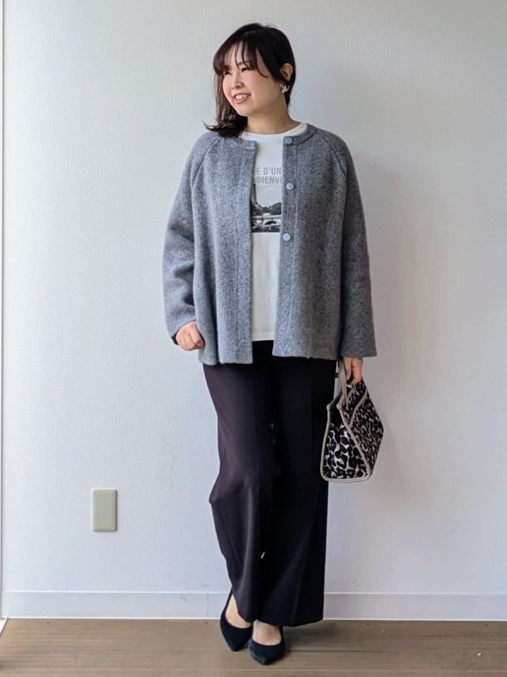 なみきさんの「UNTITLED｜【軽アウター/ミドル丈】ウールニットコーディガン」を使ったコーディネート
