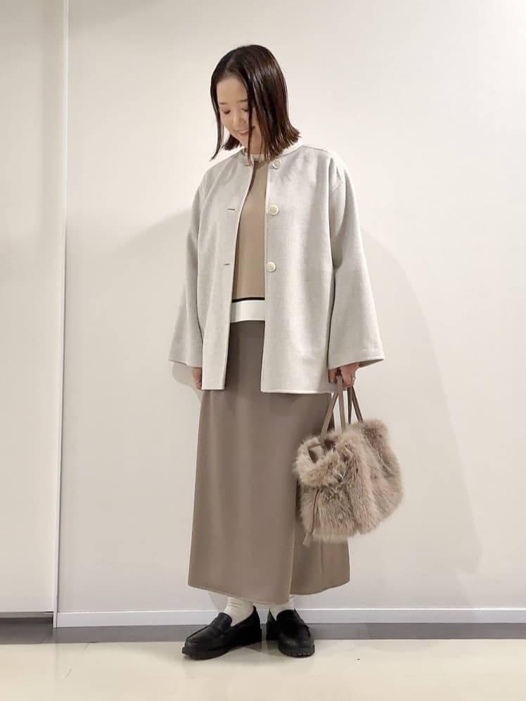 YUIさんの「UNTITLED｜【ミディ丈/軽やか】セミラグランリバー コート」を使ったコーディネート