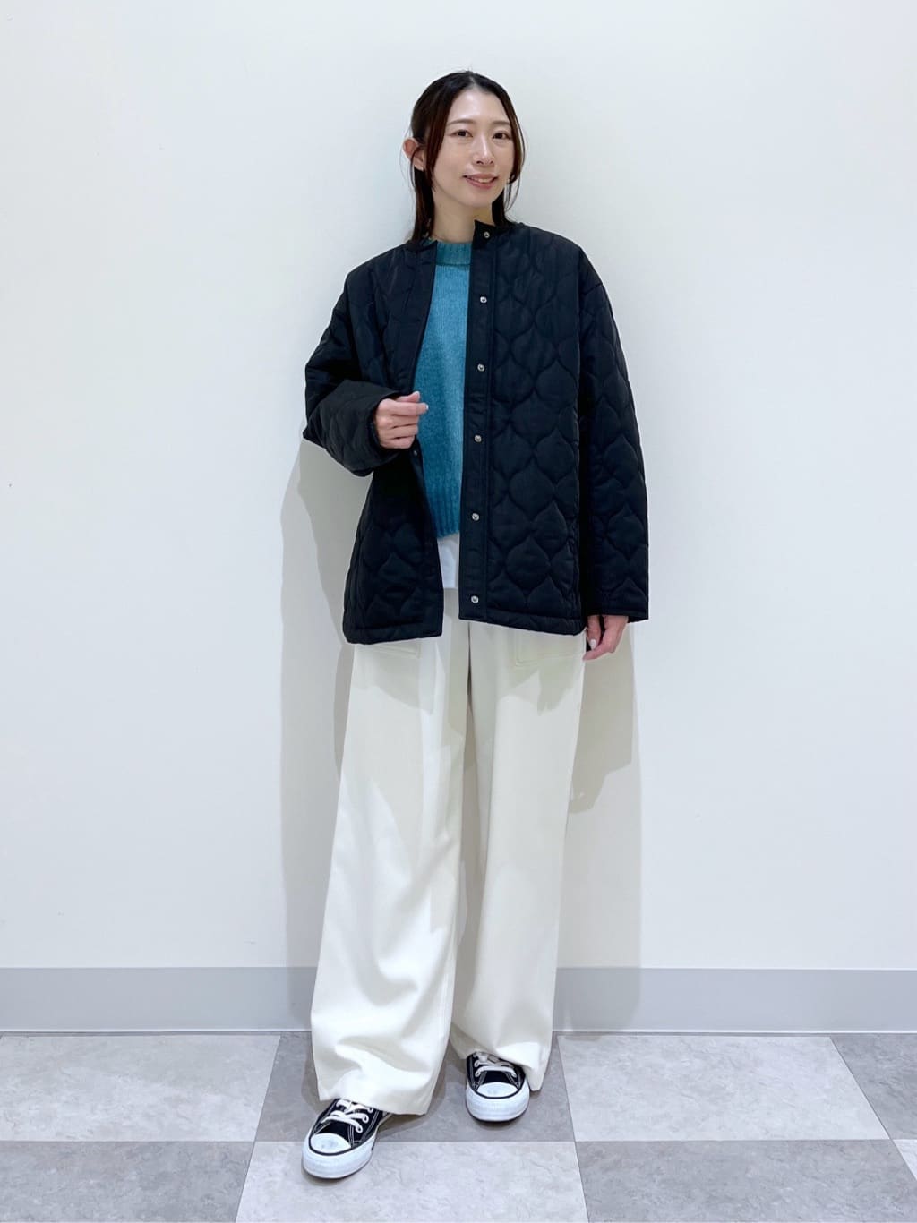 canaさんの「Dessin｜【洗える】クルーネックワイドニット」を使ったコーディネート
