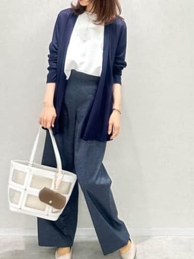 Miwaさんの「UNTITLED｜◆【接触冷感/UV機能/遮熱】ジャージカーディガン」を使ったコーディネート