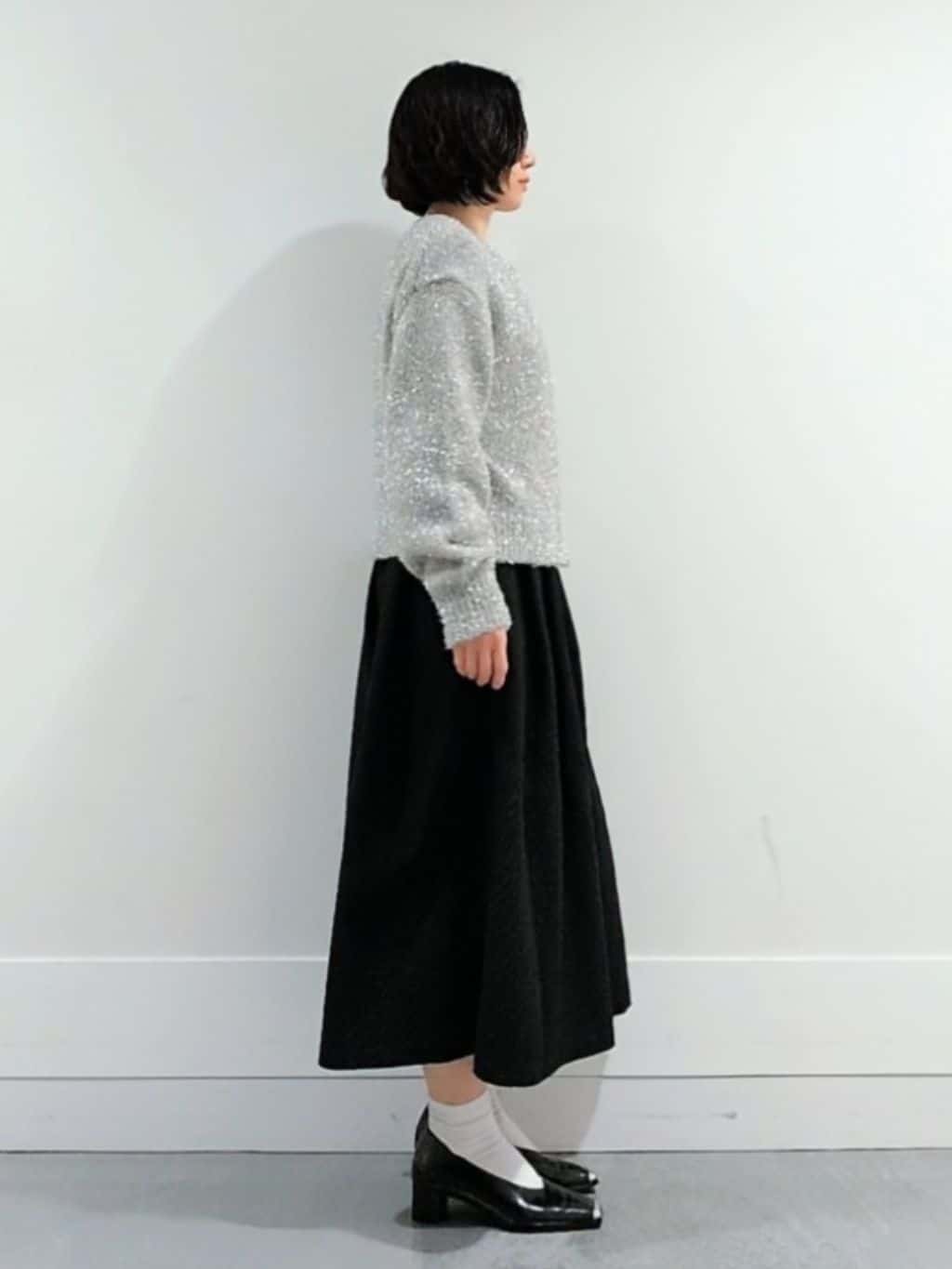 ミズタさんの「UNTITLED｜【ラメ風/着映え】ファンシーヤーン カーディガン」を使ったコーディネート