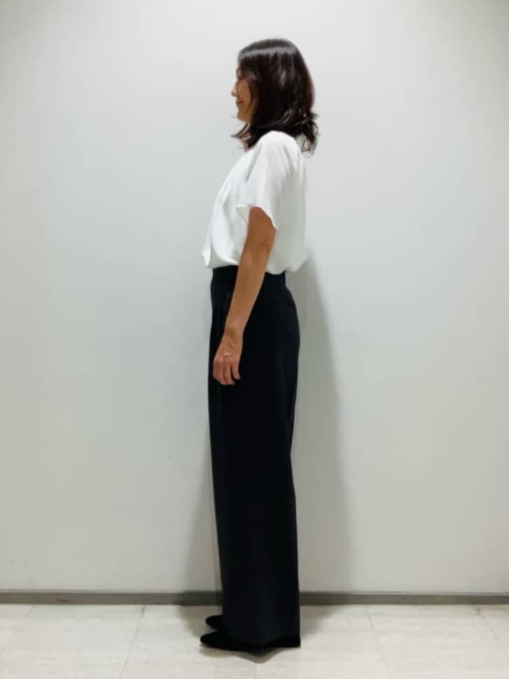 fujiさんの「INDIVI｜【UVケア】タックブラウス」を使ったコーディネート