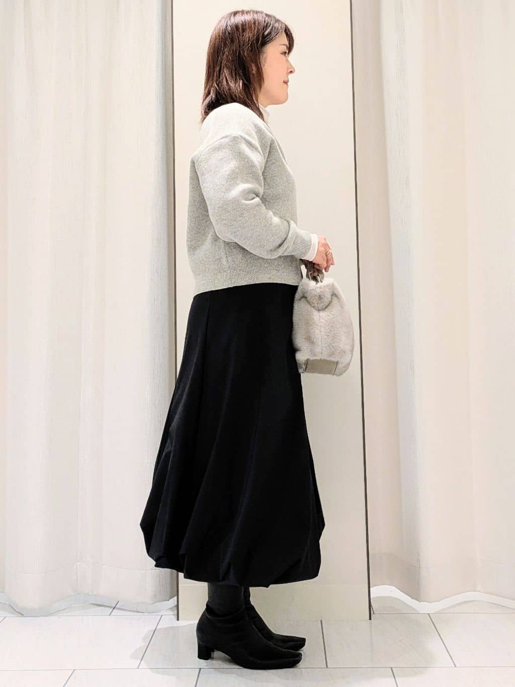 Onumaさんの「UNTITLED｜【ゆったりサイズ／着丈短め】ジップニットカーディガン」を使ったコーディネート