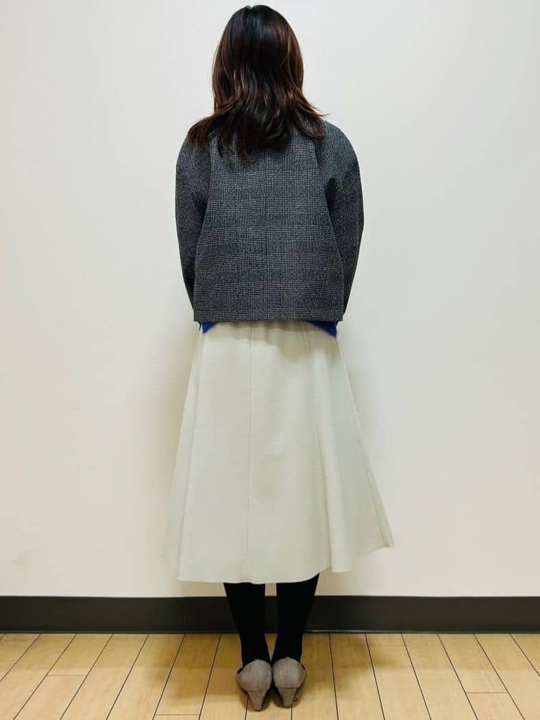 miiiさんの「Reflect｜【ほんのりラメ感◎】ふわふわフェザーヤーンハイネックニット」を使ったコーディネート