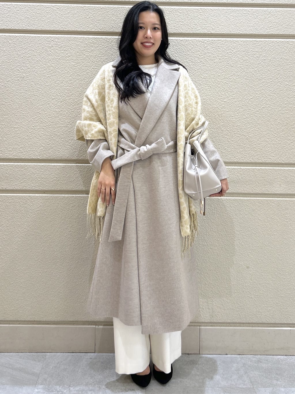 Momokaさんの「COUP DE CHANCE｜【カシミヤ100％／日本製】ロングガウンコート」を使ったコーディネート