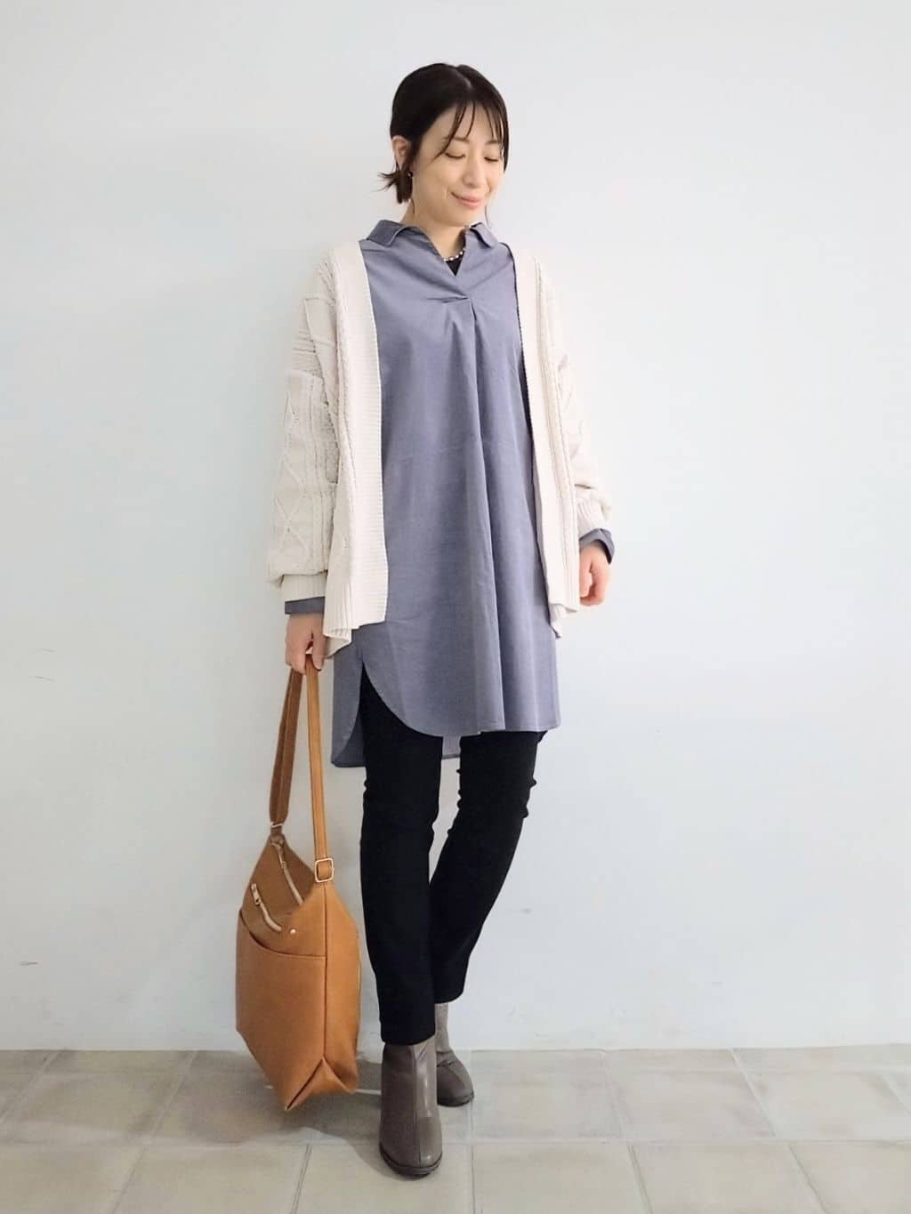 miomioさんの「SHOO･LA･RUE｜ビッグボールチェーンネックレス」を使ったコーディネート