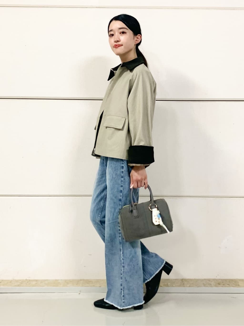 sahoさんの「THE SHOP TK｜カバーオールジャケット【洗える】」を使ったコーディネート