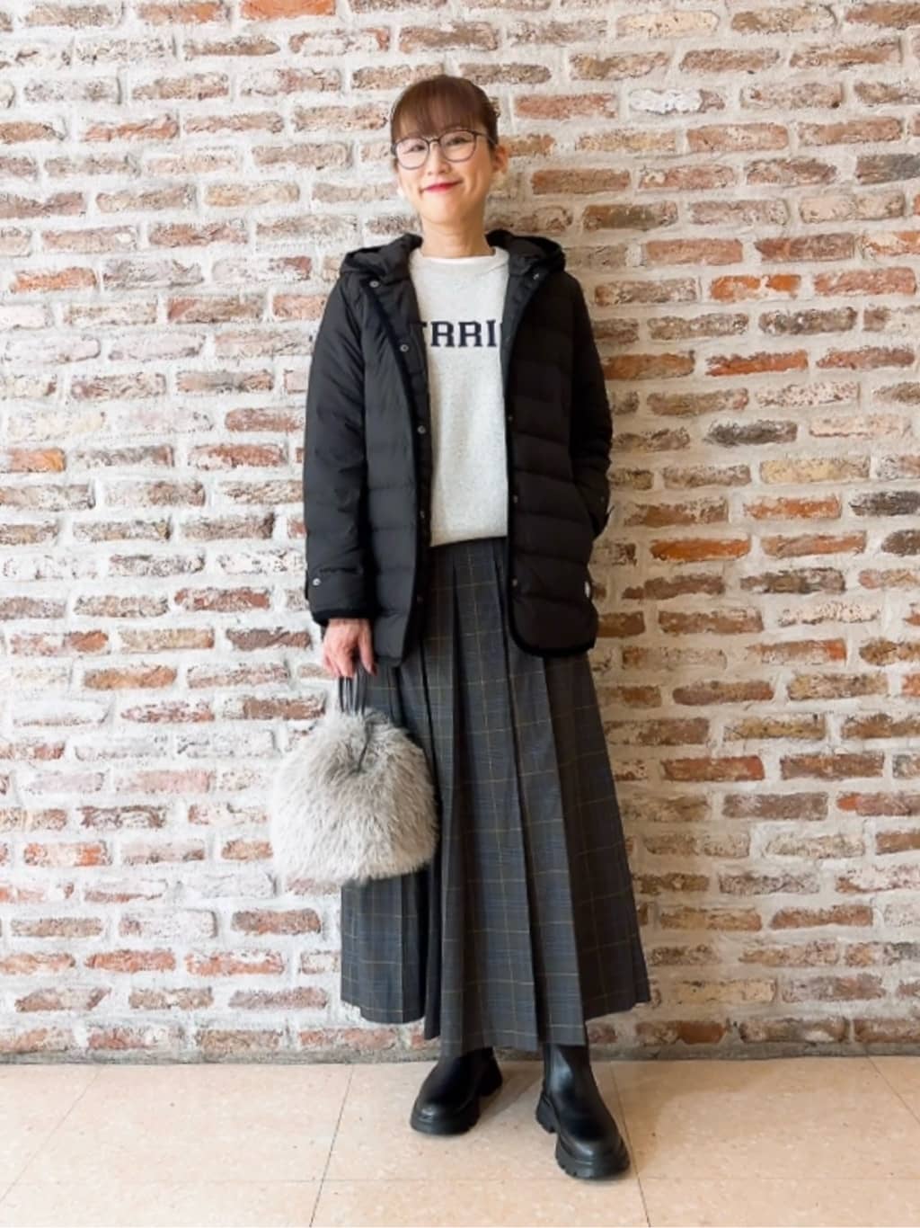 Yasucoさんの「Dessin｜【撥水・2WAY】ミュラーダウンコートミドル丈」を使ったコーディネート