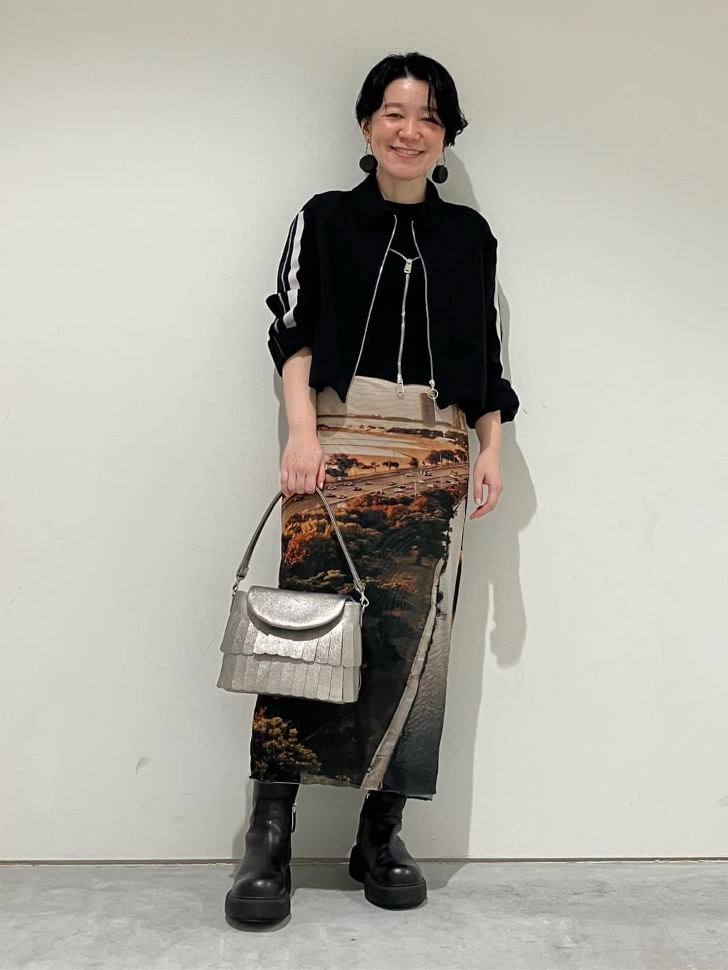 Cさんの「HIROKO HAYASHI｜FRANGIA（フランジャ）ショルダーバッグ」を使ったコーディネート