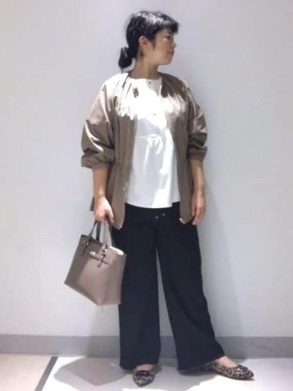 sakoさんの「Reflect｜【パンツにもスカートにも合わせやすい◎】ライティブルゾン」を使ったコーディネート